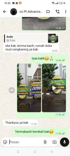 Testimonial Papan Bunga Pernikahan mangunharja