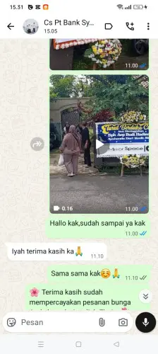 Testimonial Papan Bunga mangunharja